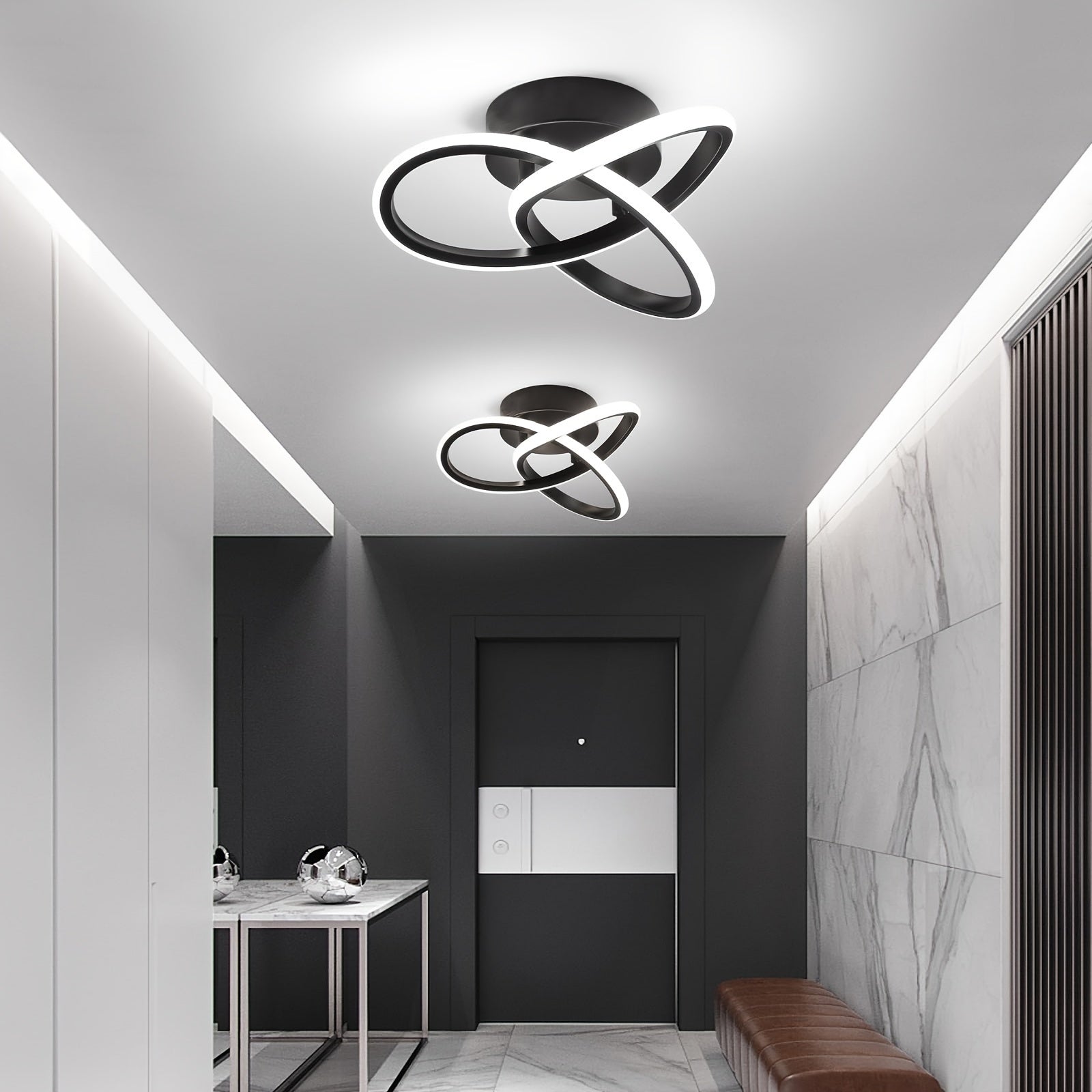 Moderne LED-Deckenleuchte – Blumendesign 