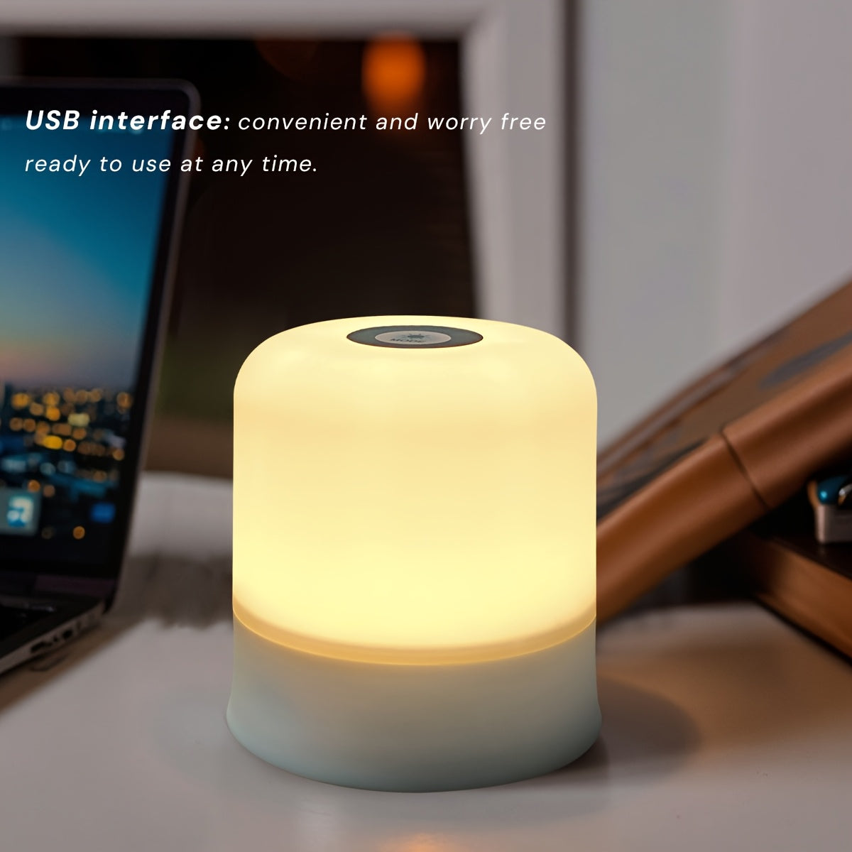 Modernes LED-Nachtlicht mit Touch-Steuerung 