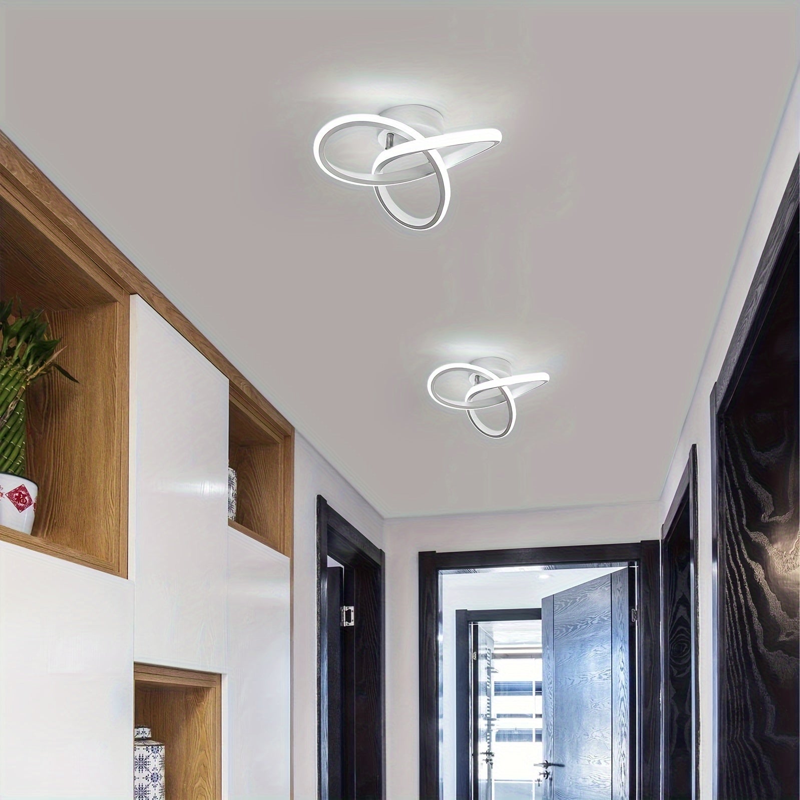 Moderne LED-Deckenleuchte – Blumendesign 